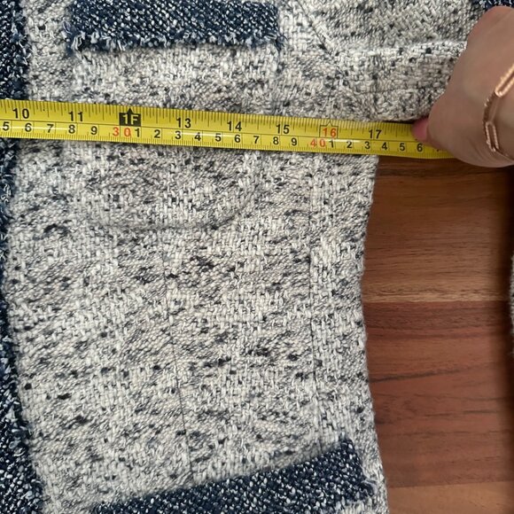 rebecca taylor open front speckled tweed jacket size 0 - Picture 5 of 7